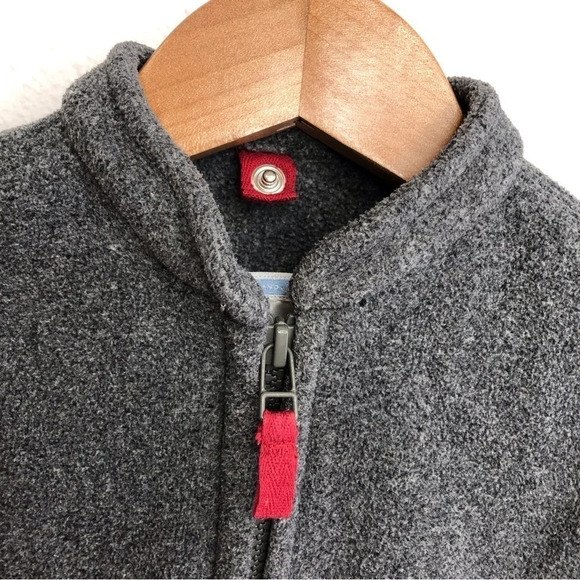 Janie and Jack jacket zip fleece charcoal gray size 6-12 months - Picture 3 of 7